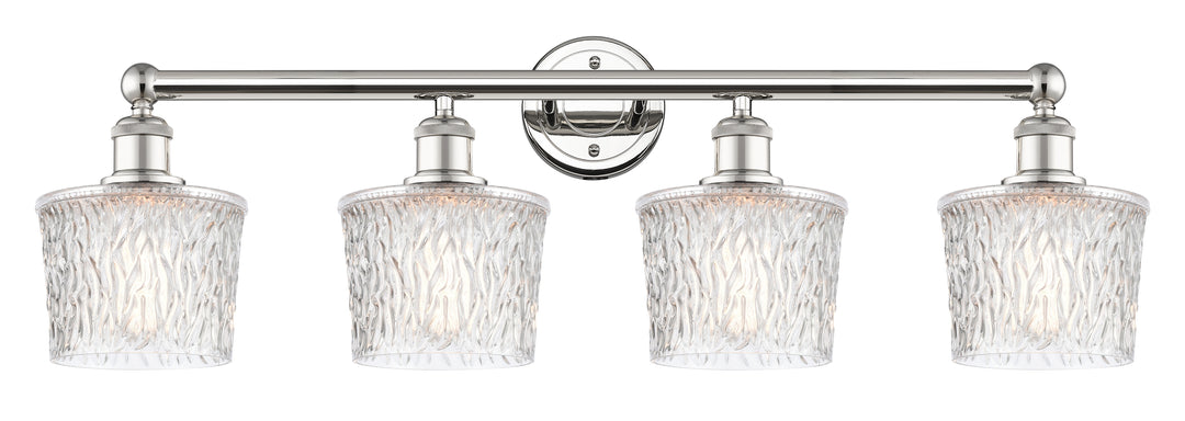 Innovations Lighting Niagara 6.5" Bath Vanity Light - Polished Nickel Vanity Lights Innovations Lighting Clear ; Glass Type: Transparent; Textured  