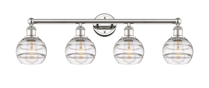 Innovations Lighting Rochester 6" Bath Vanity Light - Polished Nickel Vanity Lights Innovations Lighting Clear ; Glass Type: Clear  