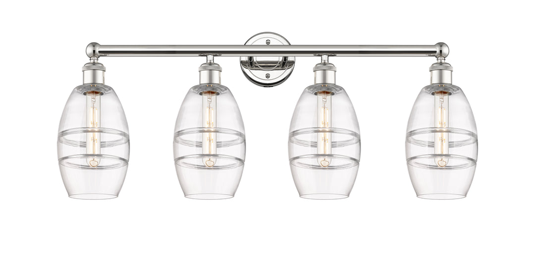 Innovations Lighting Vaz 6" Bath Vanity Light - Polished Nickel Vanity Lights Innovations Lighting Clear ; Glass Type: Clear  