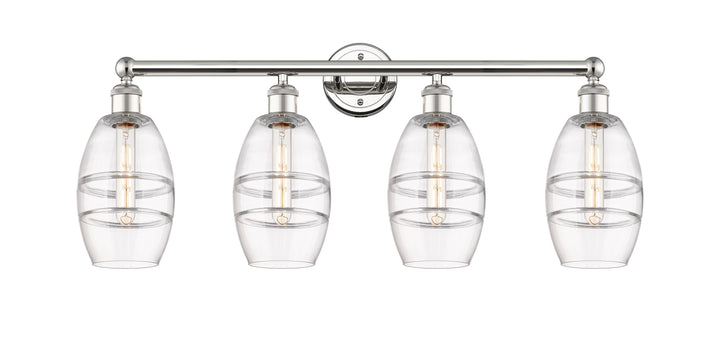 Innovations Lighting Vaz 6" Bath Vanity Light - Polished Nickel Vanity Lights Innovations Lighting Clear ; Glass Type: Clear  