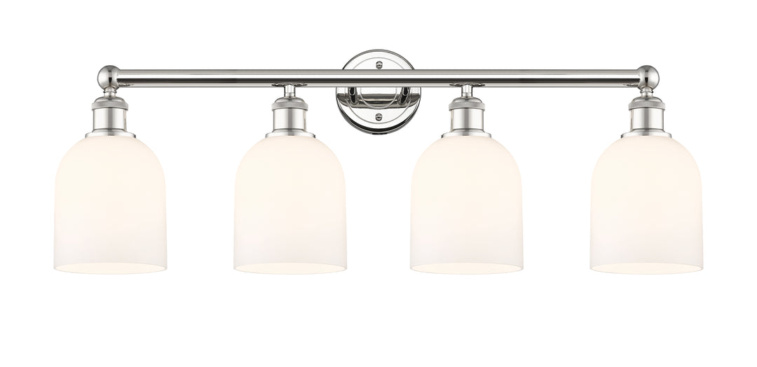 Innovations Lighting Bella 6" Bath Vanity Light - Polished Nickel Vanity Lights Innovations Lighting White ; Glass Type: White  