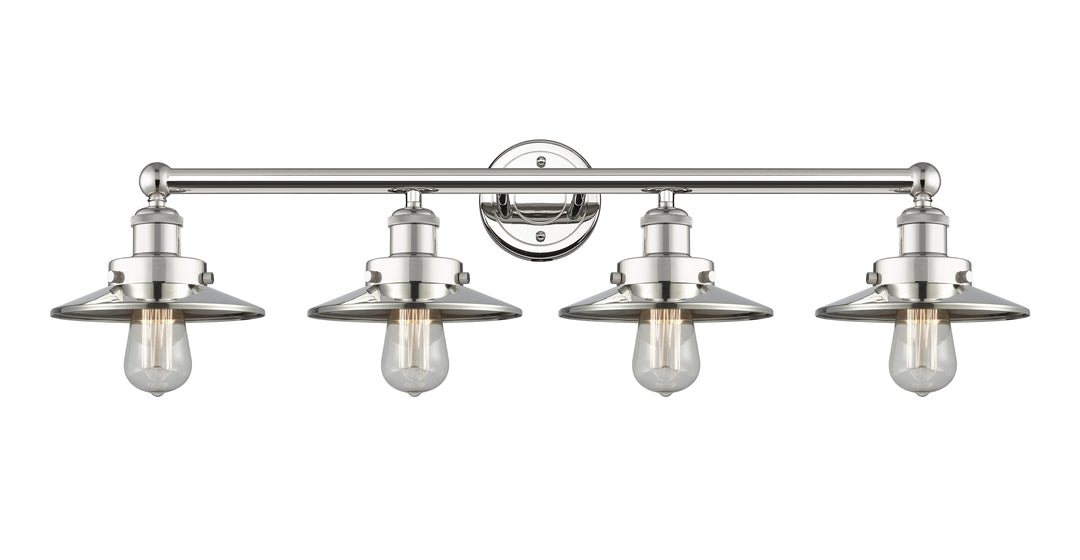 Innovations Lighting Railroad 8" Bath Vanity Light - Polished Nickel Vanity Lights Innovations Lighting Default Title  