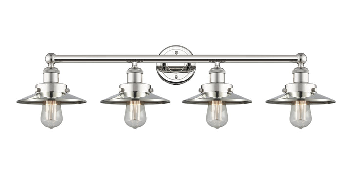 Innovations Lighting Railroad 8" Bath Vanity Light - Polished Nickel Vanity Lights Innovations Lighting Default Title  