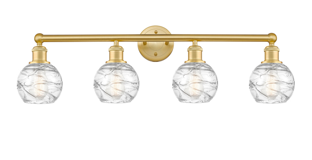 Innovations Lighting Athens Deco Swirl 6" Bath Vanity Light - Satin Gold