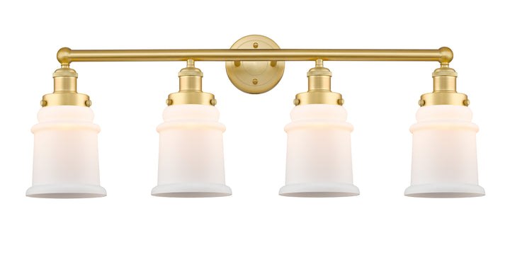 Innovations Lighting Canton 6" Bath Vanity Light - Satin Gold Vanity Lights Innovations Lighting Matte White ; Glass Type: Frosted  