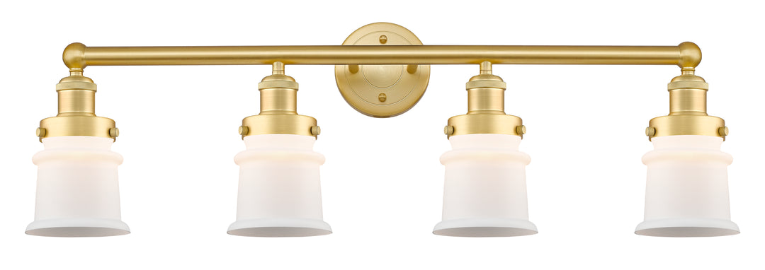 Innovations Lighting Canton 5" Bath Vanity Light - Satin Gold Vanity Lights Innovations Lighting Matte White ; Glass Type: Frosted  