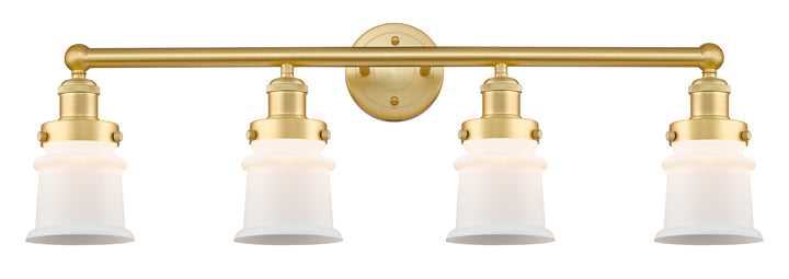 Innovations Lighting Canton 5" Bath Vanity Light - Satin Gold Vanity Lights Innovations Lighting Matte White ; Glass Type: Frosted  