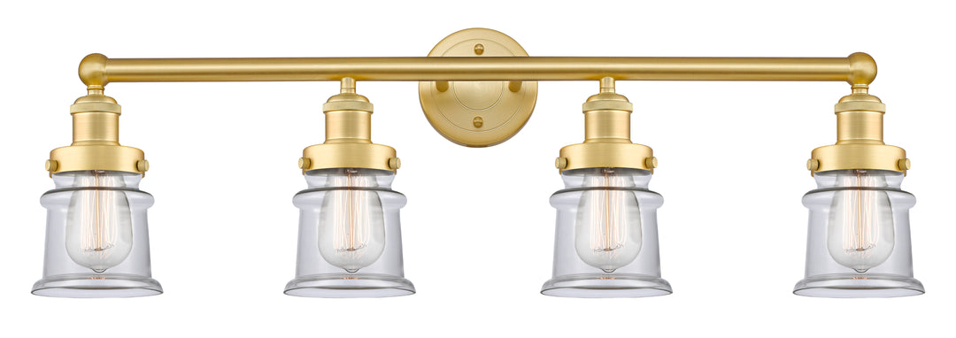 Innovations Lighting Canton 5" Bath Vanity Light - Satin Gold Vanity Lights Innovations Lighting Clear ; Glass Type: Transparent  