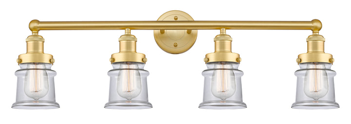 Innovations Lighting Canton 5" Bath Vanity Light - Satin Gold Vanity Lights Innovations Lighting Clear ; Glass Type: Transparent  