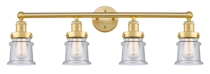 Innovations Lighting Canton 5" Bath Vanity Light - Satin Gold Vanity Lights Innovations Lighting Seedy ; Glass Type: Seeded  