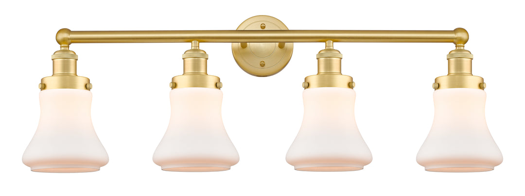 Innovations Lighting Bellmont 6" Bath Vanity Light - Satin Gold Vanity Lights Innovations Lighting Matte White ; Glass Type: Frosted  