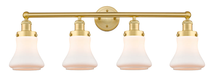 Innovations Lighting Bellmont 6" Bath Vanity Light - Satin Gold Vanity Lights Innovations Lighting Matte White ; Glass Type: Frosted  