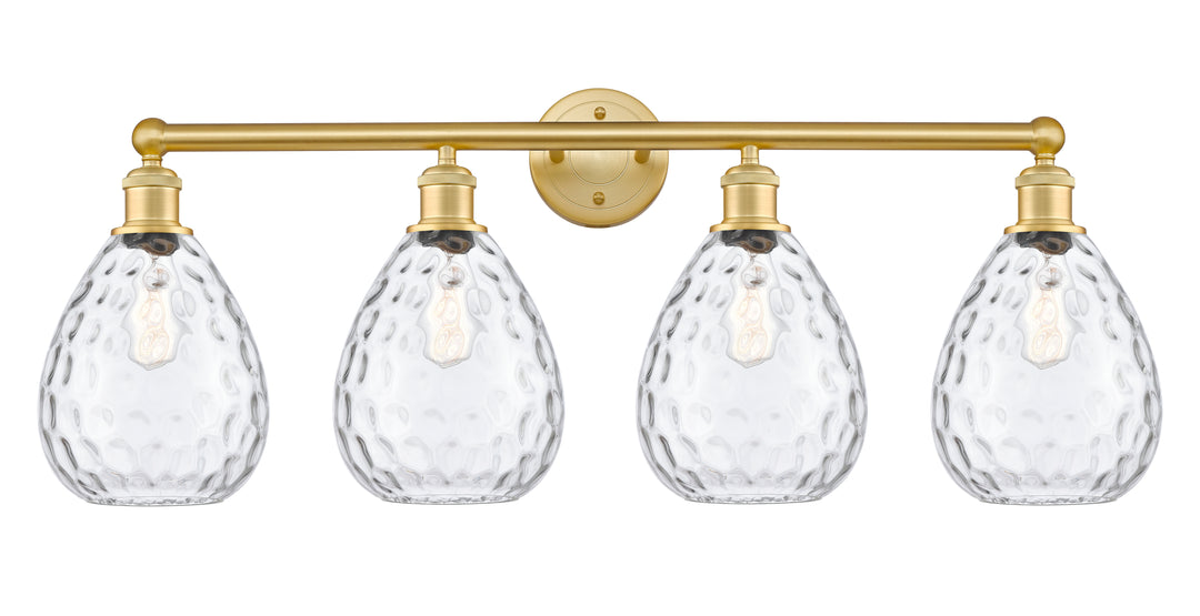 Innovations Lighting Waverly 8" Bath Vanity Light - Satin Gold Vanity Lights Innovations Lighting Clear ; Glass Type: Transparent  