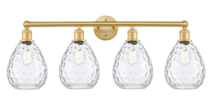 Innovations Lighting Waverly 8" Bath Vanity Light - Satin Gold Vanity Lights Innovations Lighting Clear ; Glass Type: Transparent  