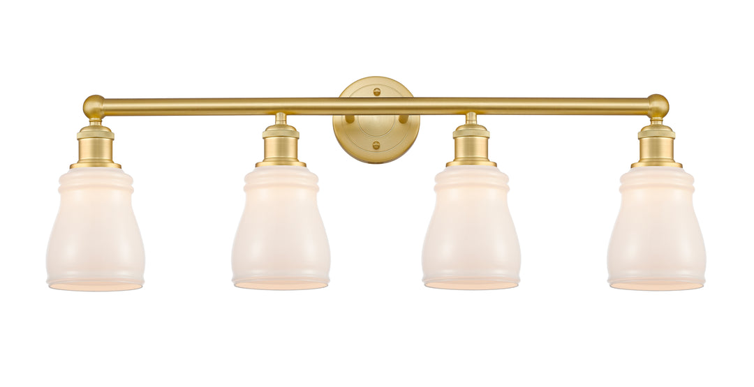 Innovations Lighting Ellery 5" Bath Vanity Light - Satin Gold Vanity Lights Innovations Lighting White ; Glass Type: White  