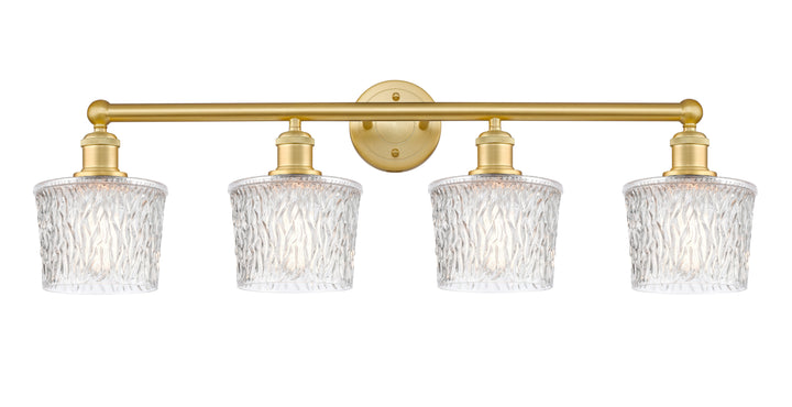 Innovations Lighting Niagara 6.5" Bath Vanity Light - Satin Gold Vanity Lights Innovations Lighting Clear ; Glass Type: Transparent; Textured  