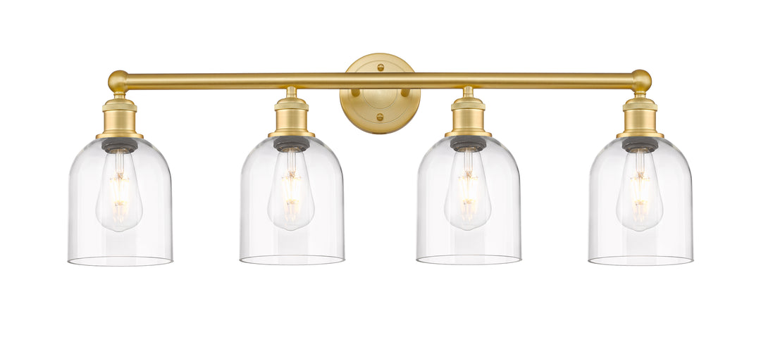 Innovations Lighting Bella 6" Bath Vanity Light - Satin Gold Vanity Lights Innovations Lighting Clear ; Glass Type: Clear  