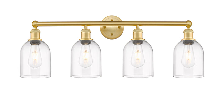 Innovations Lighting Bella 6" Bath Vanity Light - Satin Gold Vanity Lights Innovations Lighting Clear ; Glass Type: Clear  