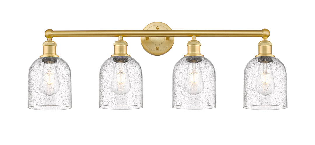 Innovations Lighting Bella 6" Bath Vanity Light - Satin Gold Vanity Lights Innovations Lighting Seedy ; Glass Type: Transparent  