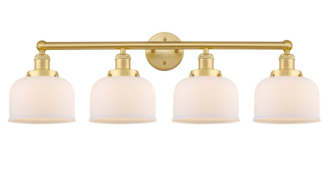 Innovations Lighting Bell 8" Bath Vanity Light - Satin Gold Vanity Lights Innovations Lighting Matte White ; Glass Type: Frosted  