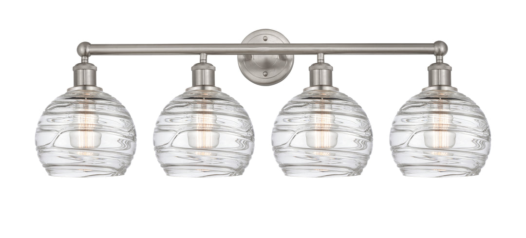 Innovations Lighting Athens Deco Swirl 8" Bath Vanity Light - Satin Nickel