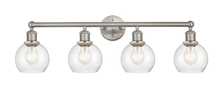 Innovations Lighting Athens 6" Bath Vanity Light - Brushed Satin Nickel Vanity Lights Innovations Lighting Seedy ; Glass Type: Seeded  