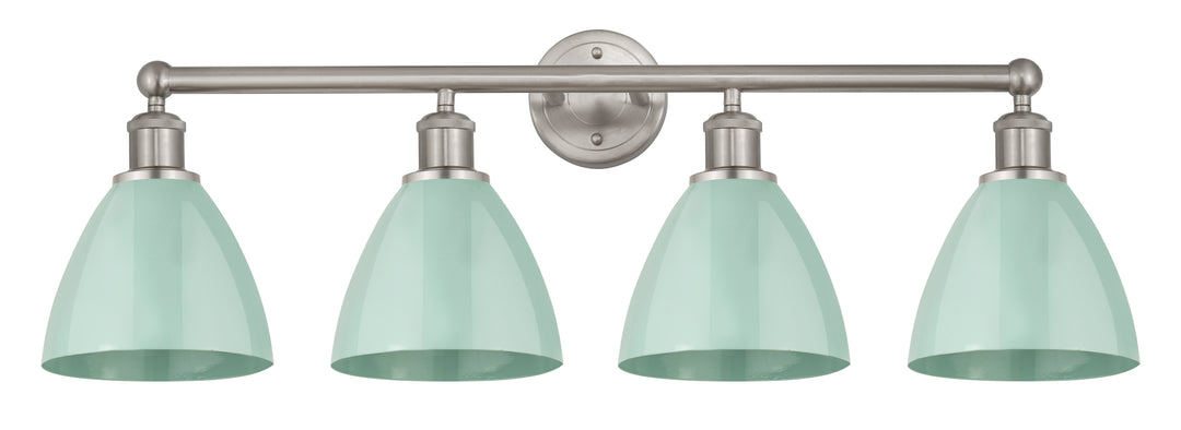 Innovations Lighting Plymouth 7.5" Bath Vanity Light - Satin Nickel Vanity Lights Innovations Lighting Default Title  