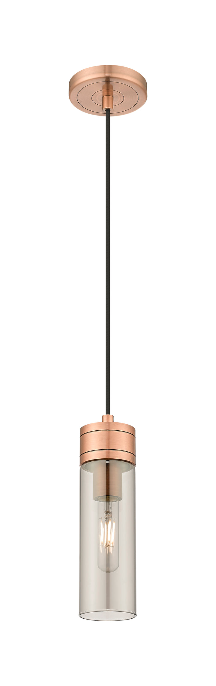 Innovations Lighting Boreas 8" Mini Pendant - Antique Copper Mini-Pendants Innovations Lighting   