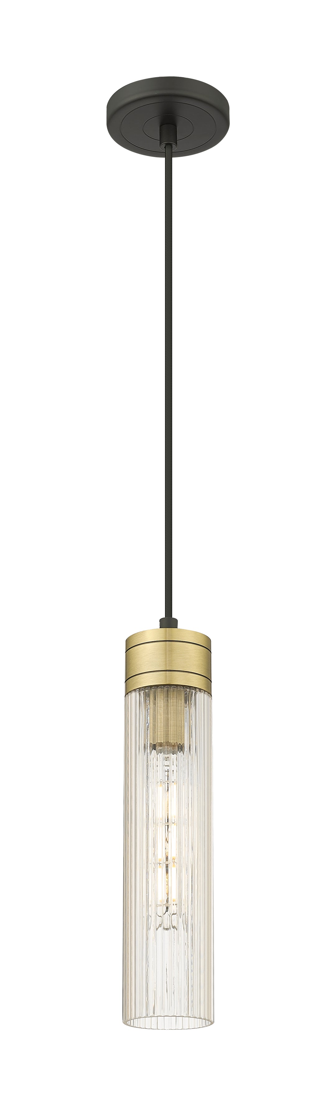 Innovations Lighting Boreas 11" Mini Pendant - Black Antique Brass Mini-Pendants Innovations Lighting   