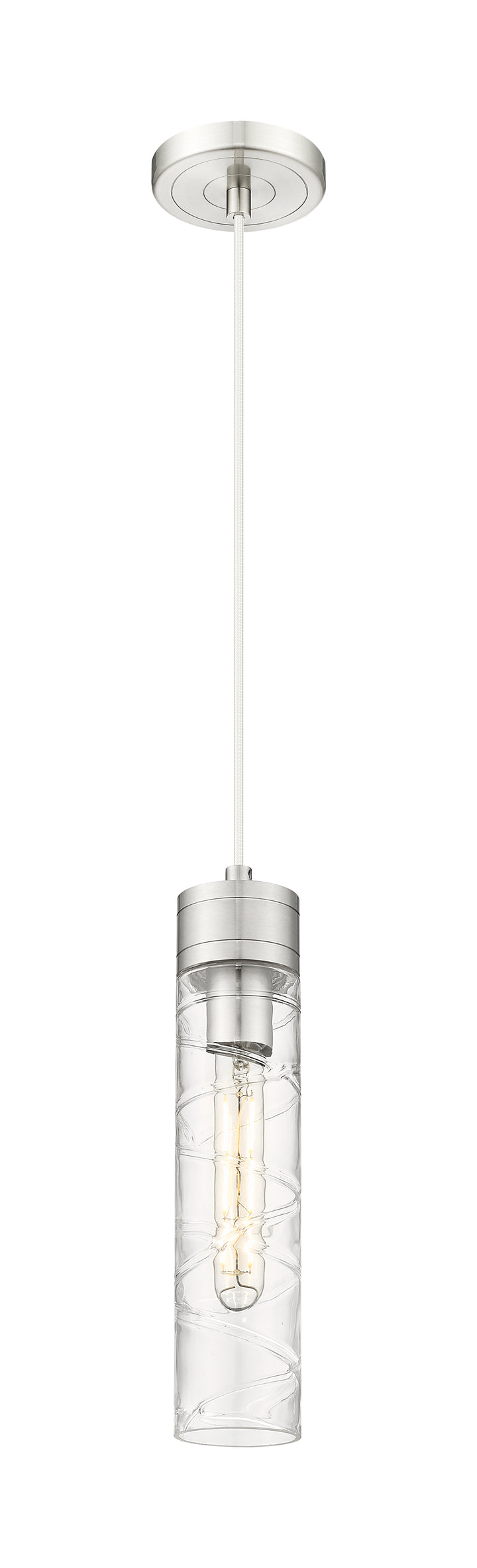 Innovations Lighting Boreas 11" Mini Pendant - Satin Nickel Mini-Pendants Innovations Lighting   