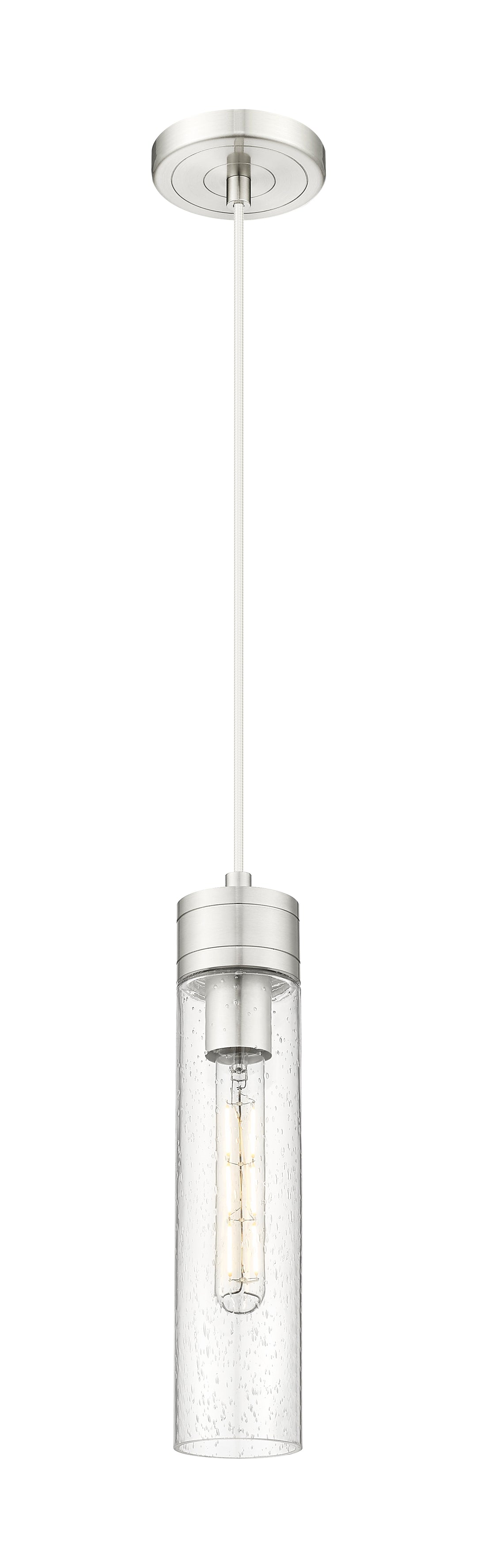 Innovations Lighting Boreas 11" Mini Pendant - Satin Nickel Mini-Pendants Innovations Lighting   