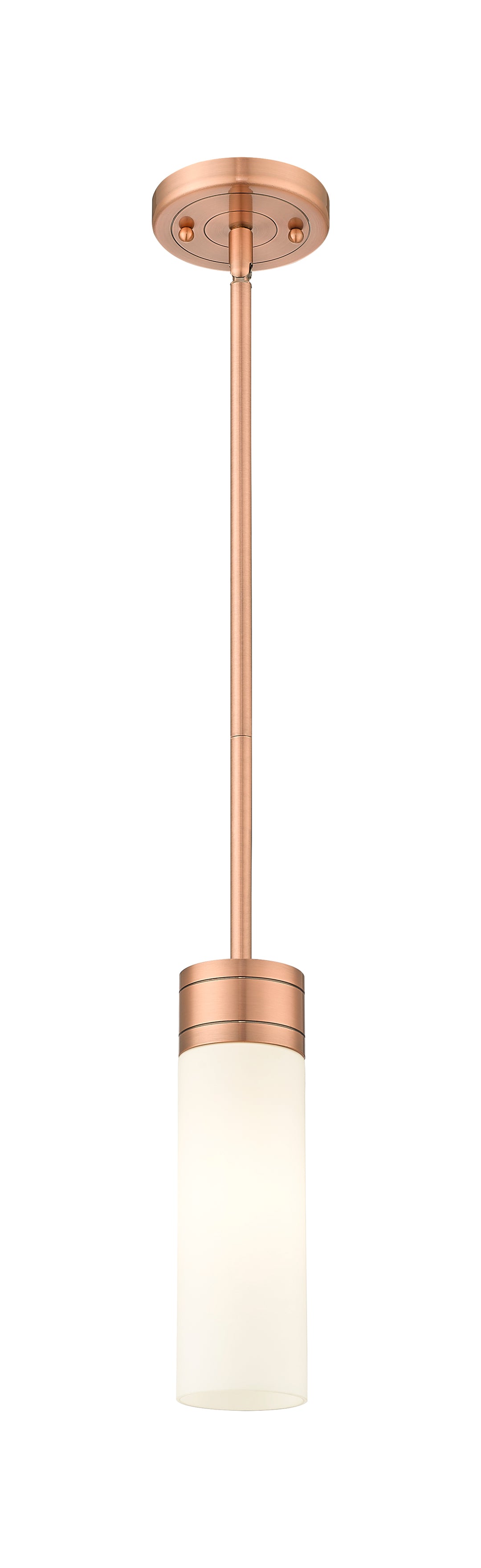 Innovations Lighting Boreas 8" Mini Pendant - Antique Copper Mini-Pendants Innovations Lighting White ; Glass Type: Frosted  