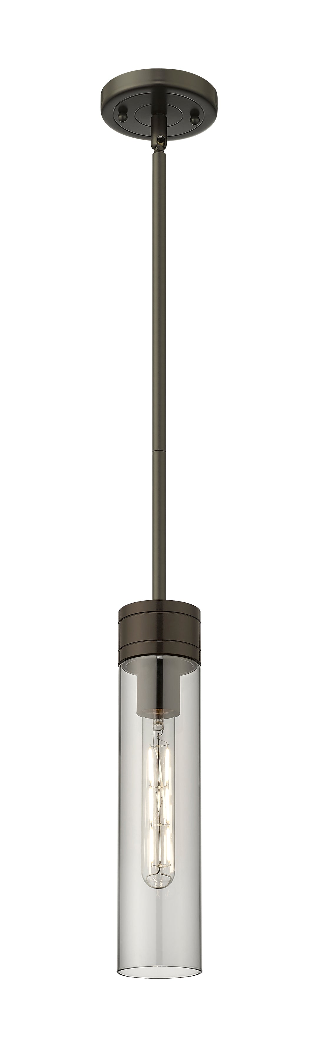 Innovations Lighting Boreas 11" Mini Pendant - Oil Rubbed Bronze Mini-Pendants Innovations Lighting Light Smoke ; Glass Type: Smoked  