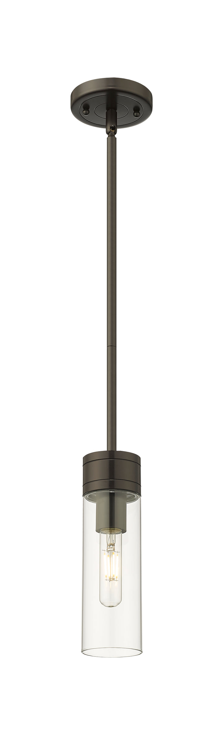 Innovations Lighting Boreas 8" Mini Pendant - Oil Rubbed Bronze Mini-Pendants Innovations Lighting Clear ; Glass Type: Clear  