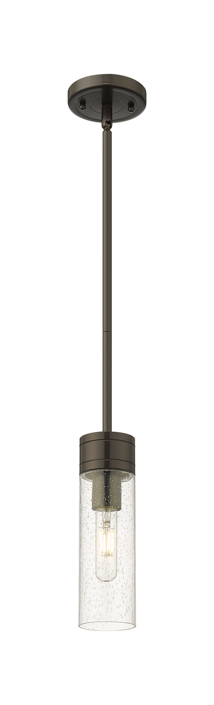 Innovations Lighting Boreas 8" Mini Pendant - Oil Rubbed Bronze Mini-Pendants Innovations Lighting Seedy ; Glass Type: Seedy  