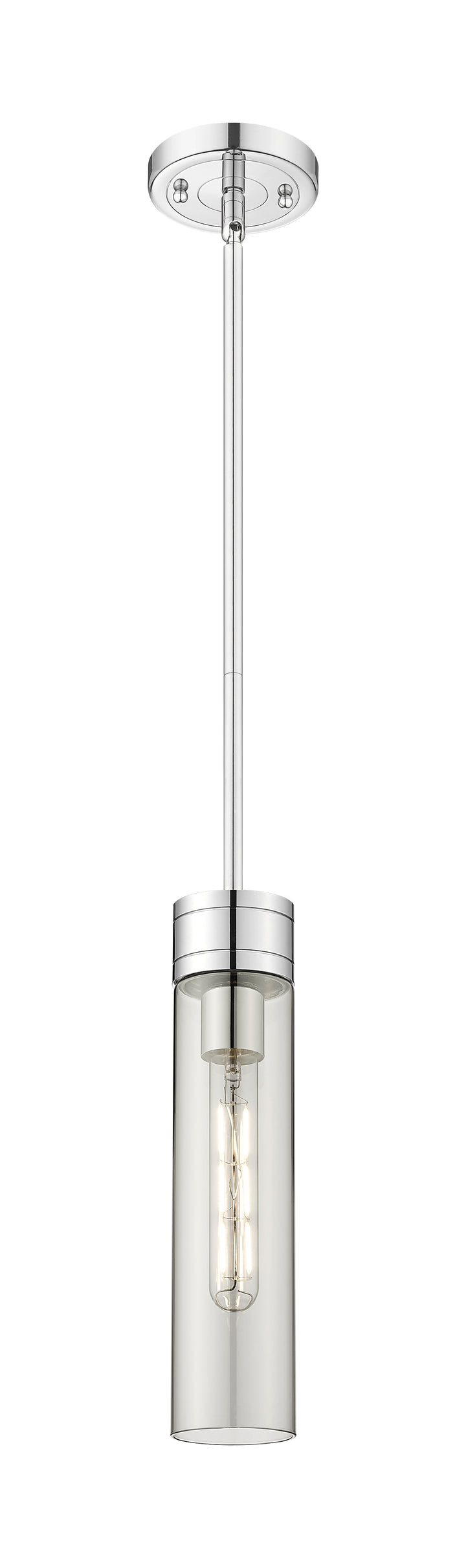 Innovations Lighting Boreas 11" Mini Pendant - Polished Chrome Mini-Pendants Innovations Lighting Light Smoke ; Glass Type: Smoked  