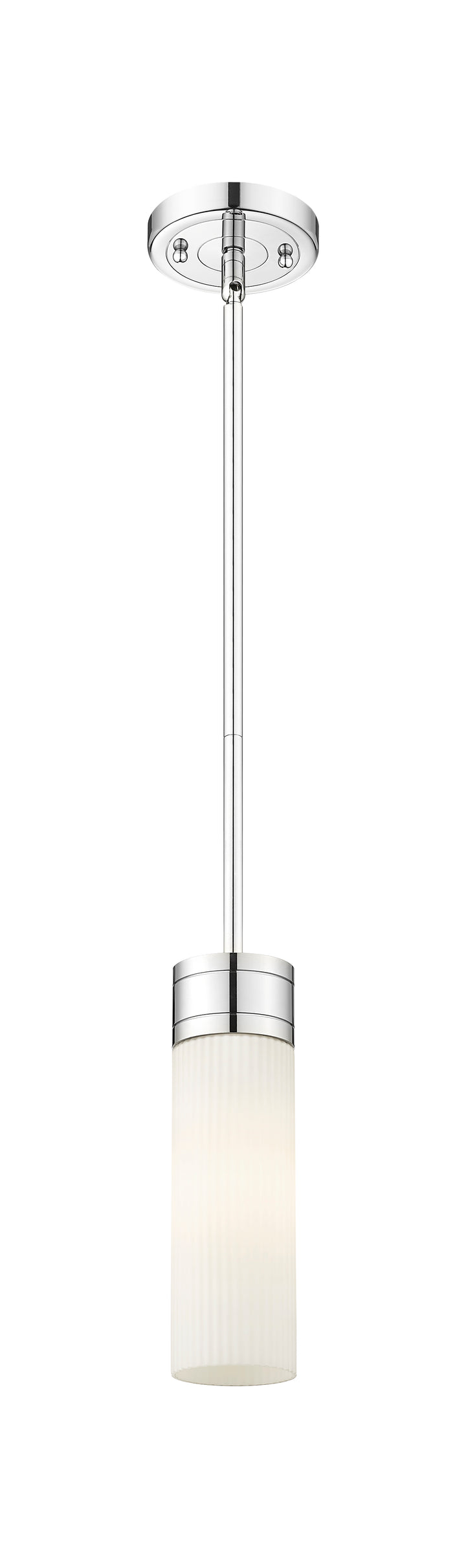 Innovations Lighting Boreas 8" Mini Pendant - Polished Chrome Mini-Pendants Innovations Lighting Striped White ; Glass Type: Frosted  