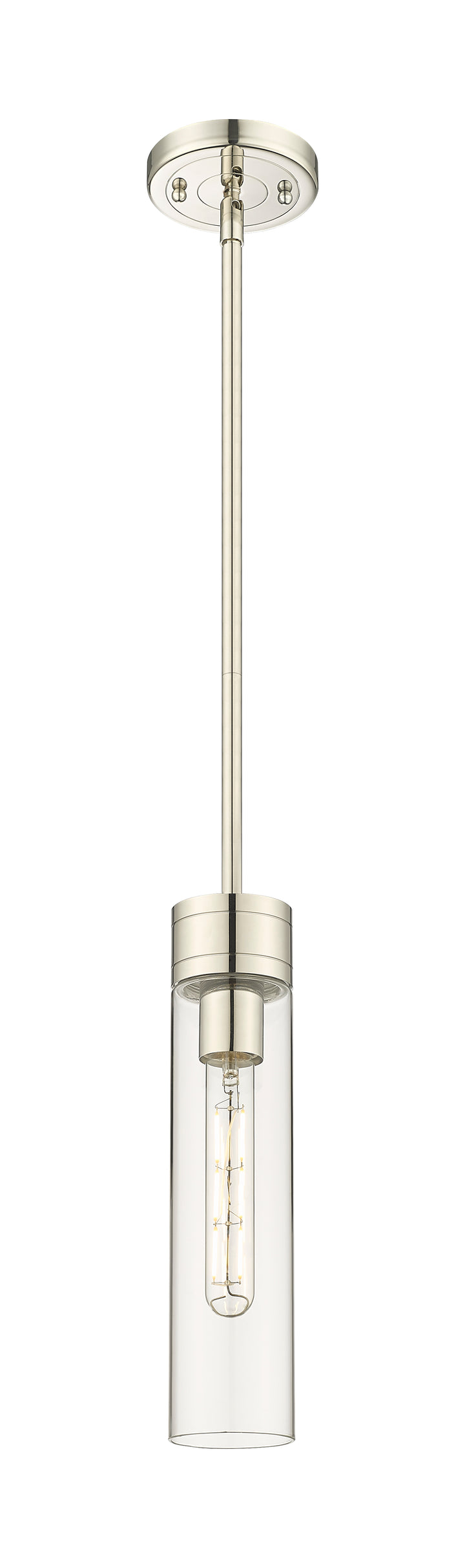 Innovations Lighting Boreas 11" Mini Pendant - Polished Nickel Mini-Pendants Innovations Lighting Clear ; Glass Type: Clear  