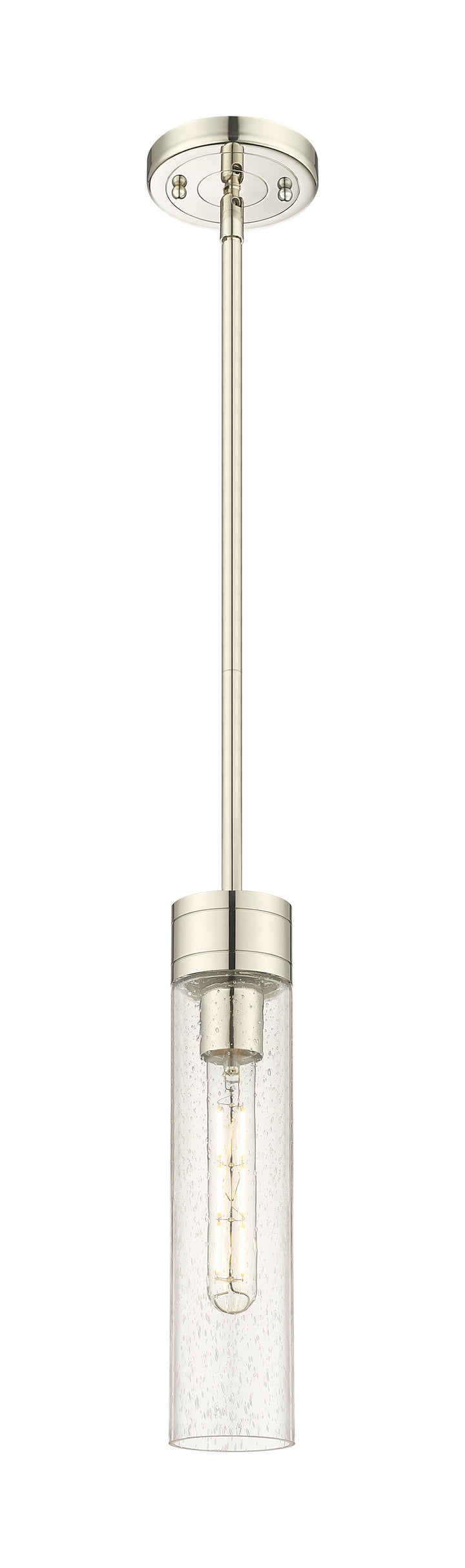 Innovations Lighting Boreas 11" Mini Pendant - Polished Nickel Mini-Pendants Innovations Lighting Seedy ; Glass Type: Seedy  