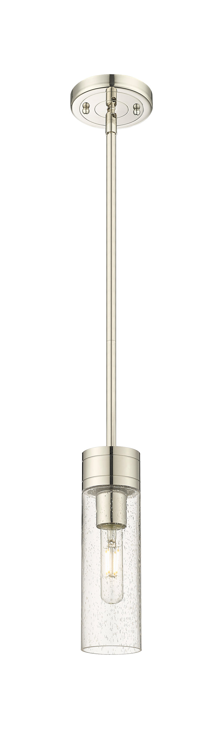 Innovations Lighting Boreas 8" Mini Pendant - Polished Nickel Mini-Pendants Innovations Lighting Seedy ; Glass Type: Seedy  