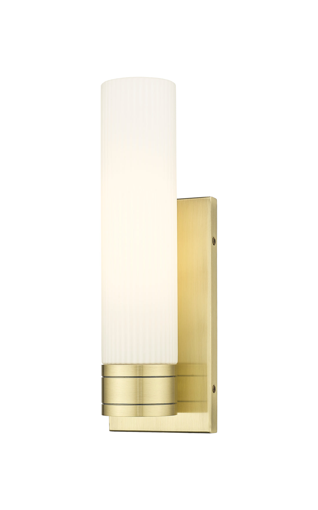 Innovations Lighting Boreas 11" Sconce Wall Sconces Innovations Lighting Antique Brass Striped White ; Glass Type: Frosted 