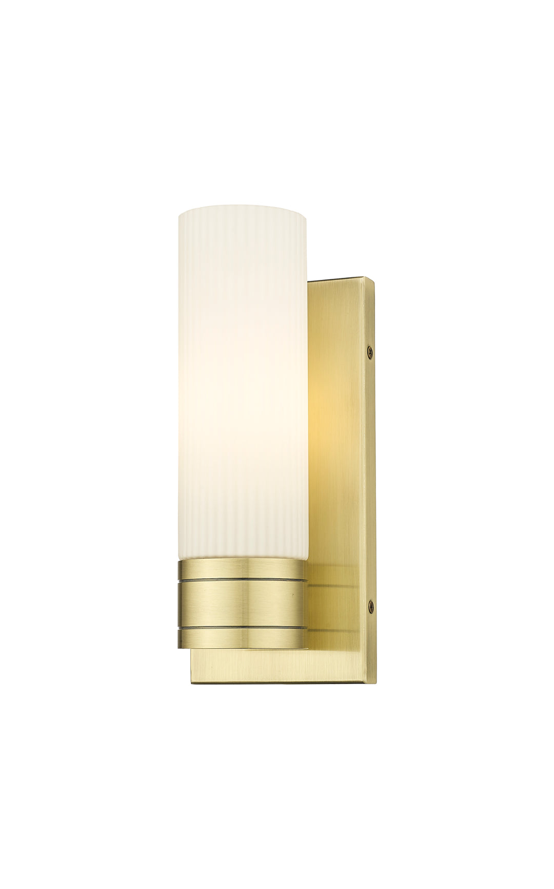 Innovations Lighting Boreas 8" Sconce Wall Sconces Innovations Lighting Antique Brass Striped White ; Glass Type: Frosted 