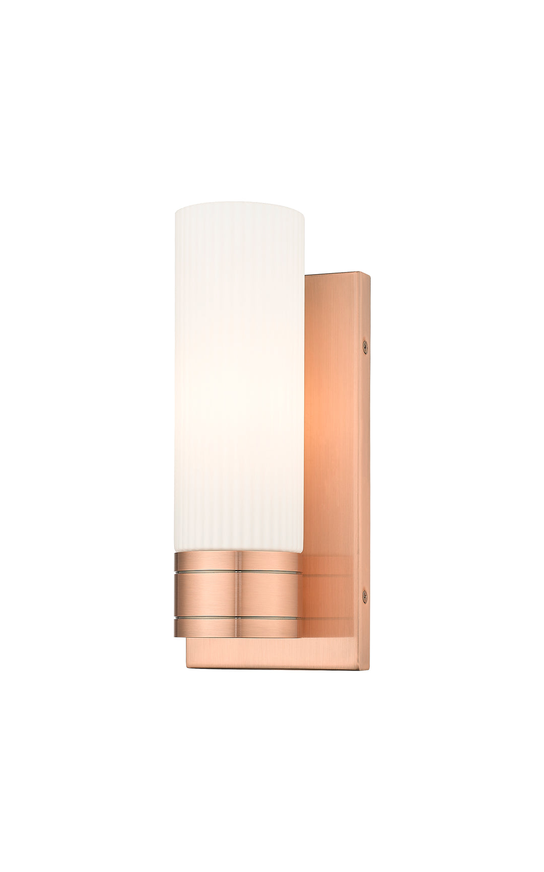 Innovations Lighting Boreas 8" Sconce Wall Sconces Innovations Lighting Antique Copper Striped White ; Glass Type: Frosted 