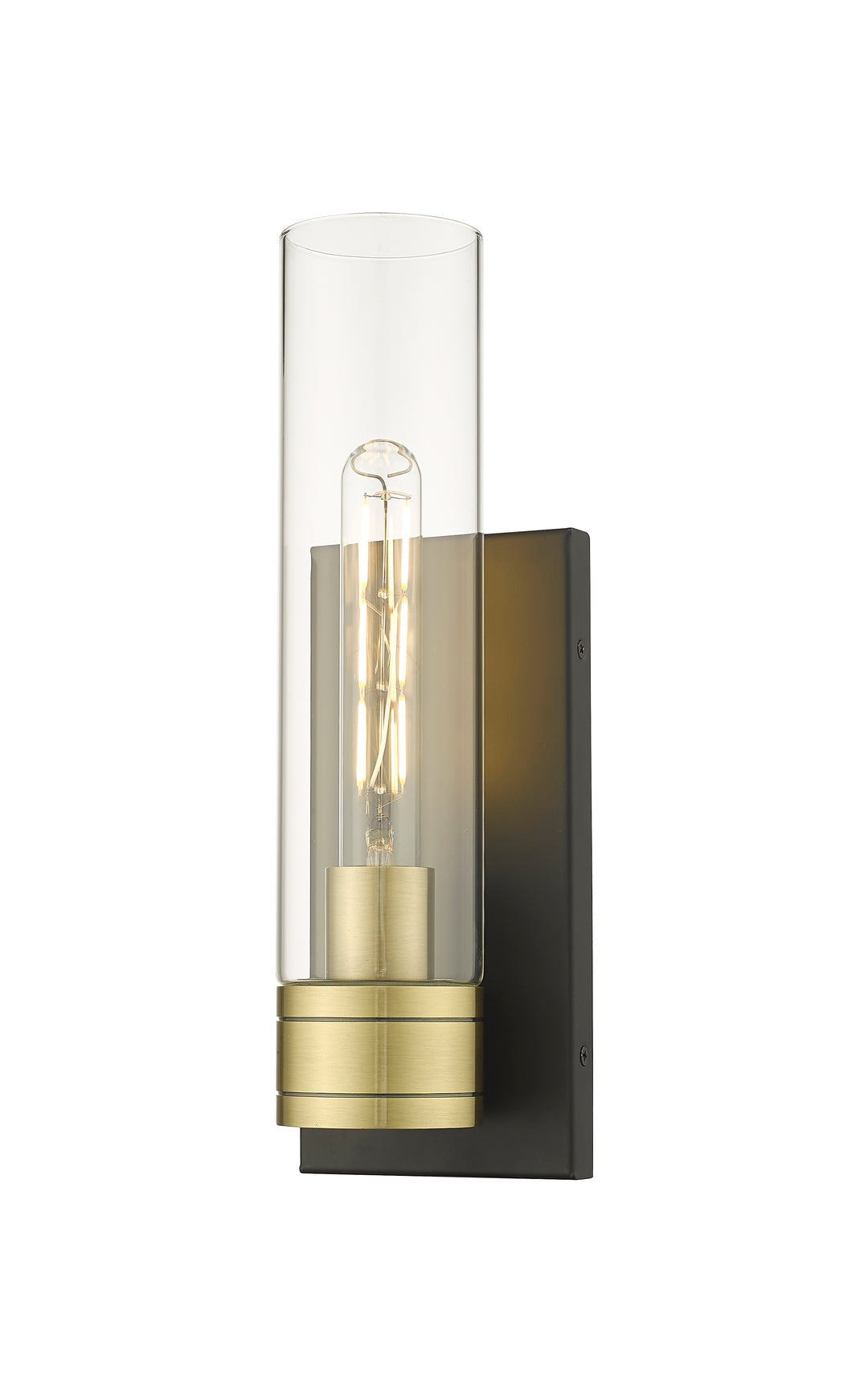 Innovations Lighting Boreas 11" Sconce Wall Sconces Innovations Lighting Black Antique Brass Clear ; Glass Type: Clear 