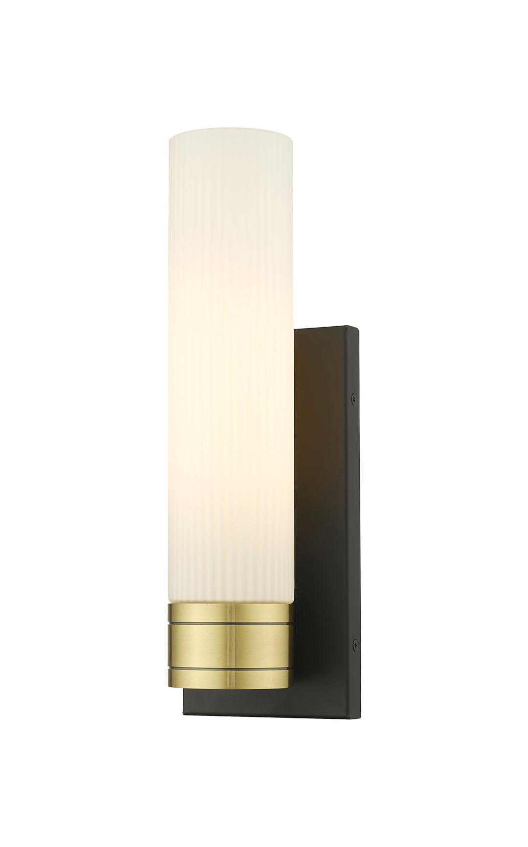 Innovations Lighting Boreas 11" Sconce Wall Sconces Innovations Lighting Black Antique Brass Striped White ; Glass Type: Frosted 