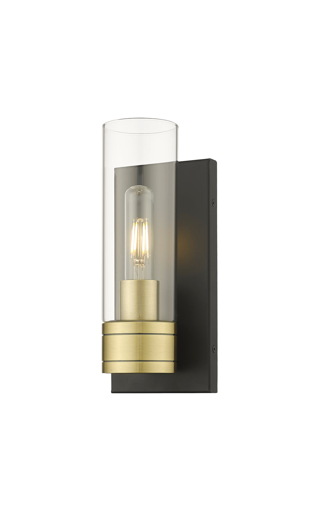 Innovations Lighting Boreas 8" Sconce Wall Sconces Innovations Lighting Black Antique Brass Clear ; Glass Type: Clear 