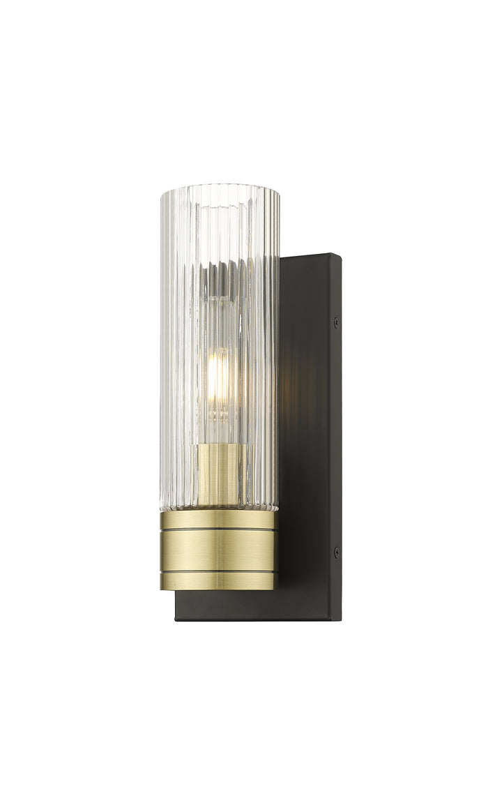 Innovations Lighting Boreas 8" Sconce Wall Sconces Innovations Lighting Black Antique Brass Striped Clear ; Glass Type: Clear 