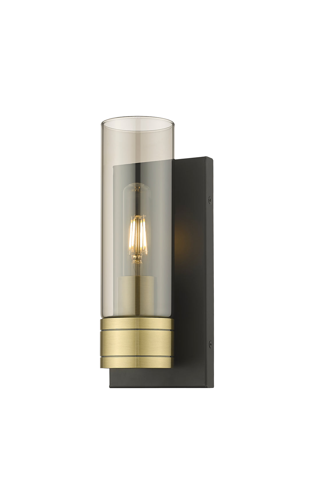 Innovations Lighting Boreas 8" Sconce Wall Sconces Innovations Lighting Black Antique Brass Light Smoke ; Glass Type: Smoked 