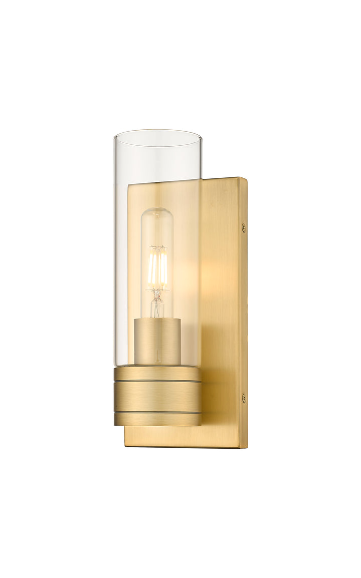 Innovations Lighting Boreas 8" Sconce Wall Sconces Innovations Lighting Brushed Brass Clear ; Glass Type: Clear 