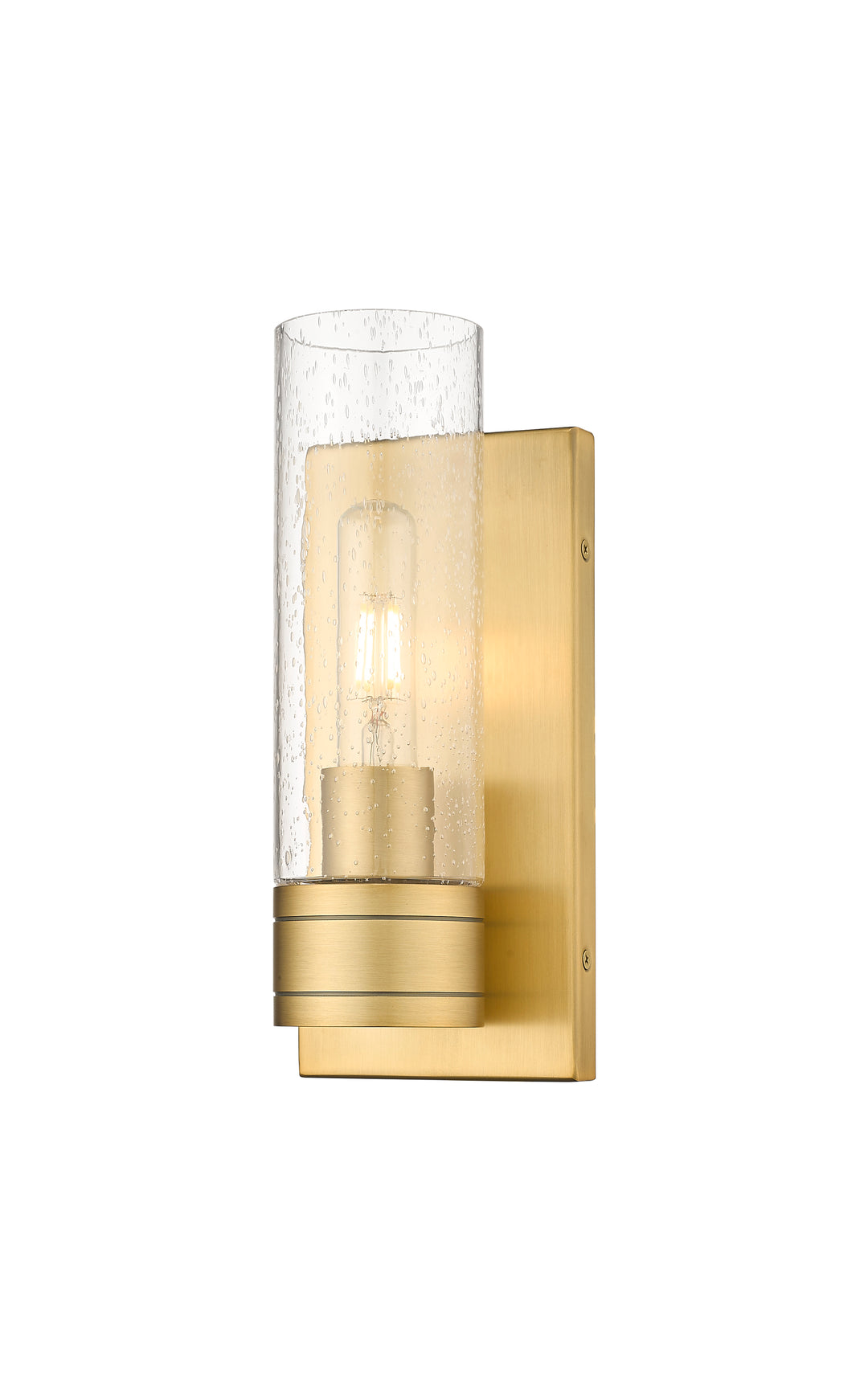 Innovations Lighting Boreas 8" Sconce Wall Sconces Innovations Lighting Brushed Brass Seedy ; Glass Type: Seedy 